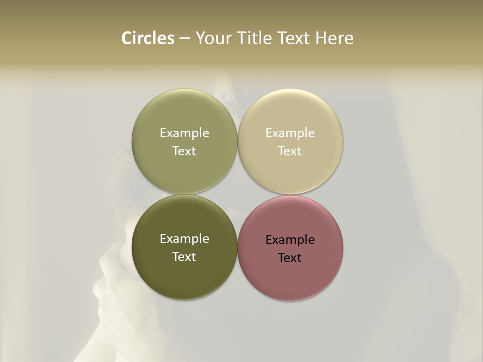 A Woman Holding A Baby In Her Arms PowerPoint Template