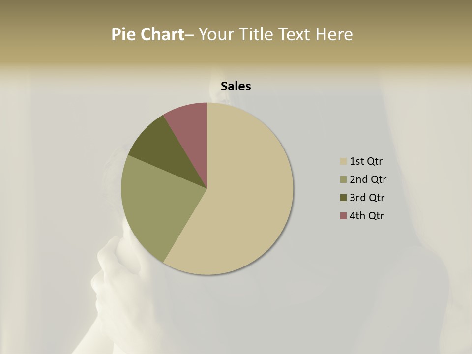 A Woman Holding A Baby In Her Arms PowerPoint Template