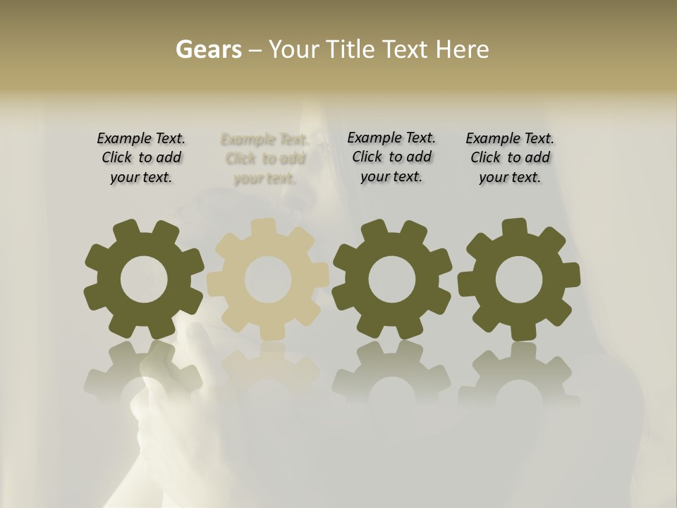 A Woman Holding A Baby In Her Arms PowerPoint Template