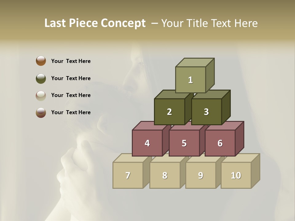 A Woman Holding A Baby In Her Arms PowerPoint Template