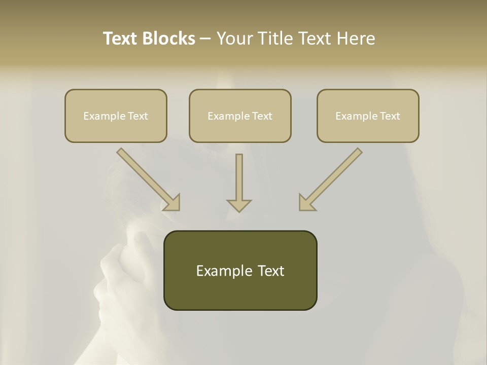 A Woman Holding A Baby In Her Arms PowerPoint Template