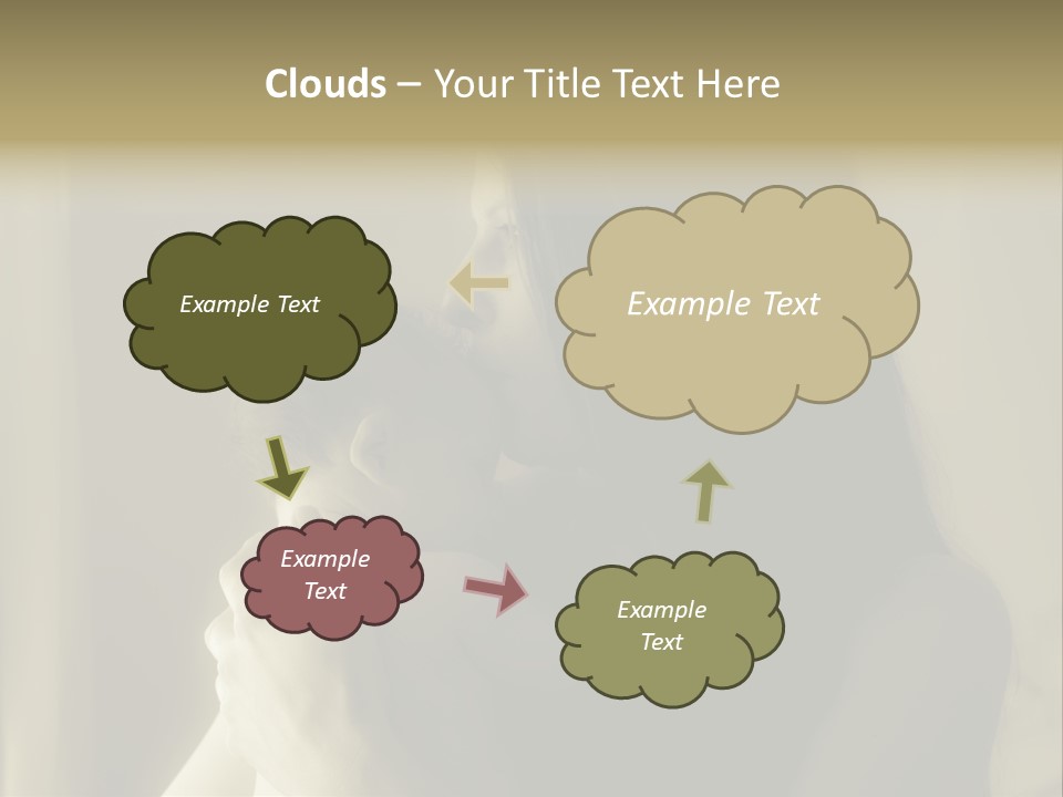 A Woman Holding A Baby In Her Arms PowerPoint Template