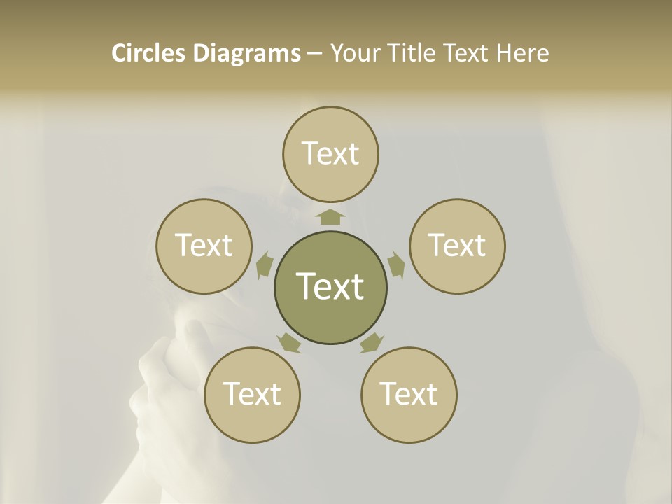 A Woman Holding A Baby In Her Arms PowerPoint Template