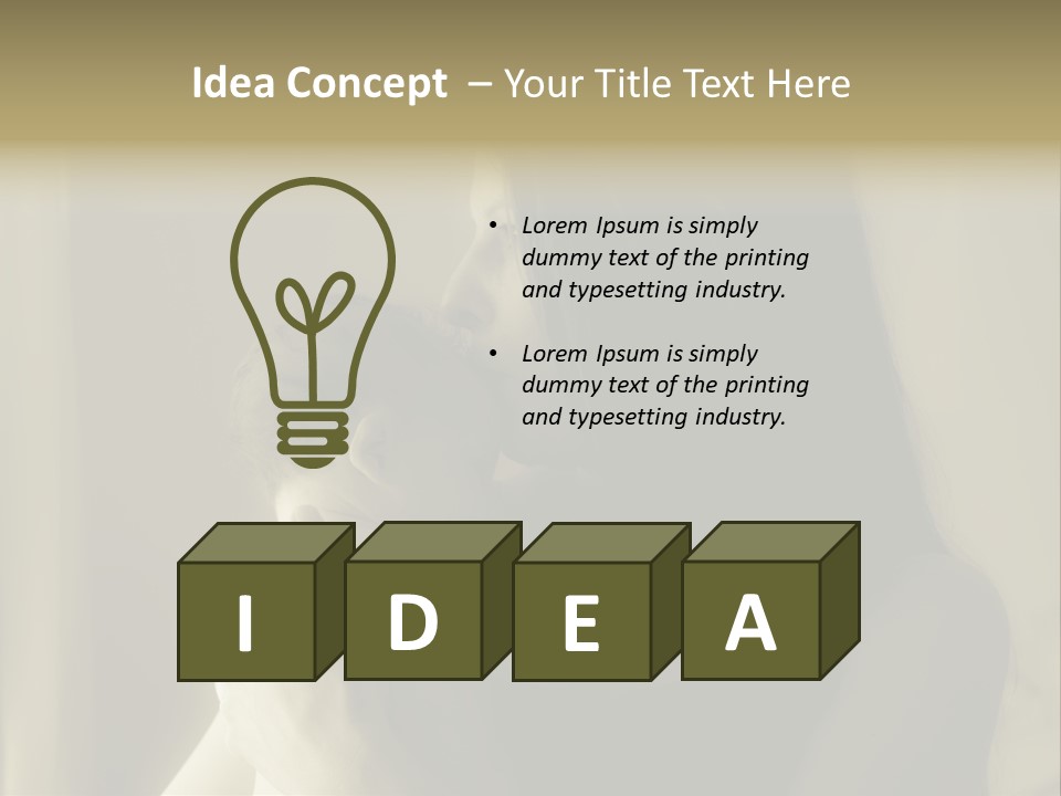 A Woman Holding A Baby In Her Arms PowerPoint Template