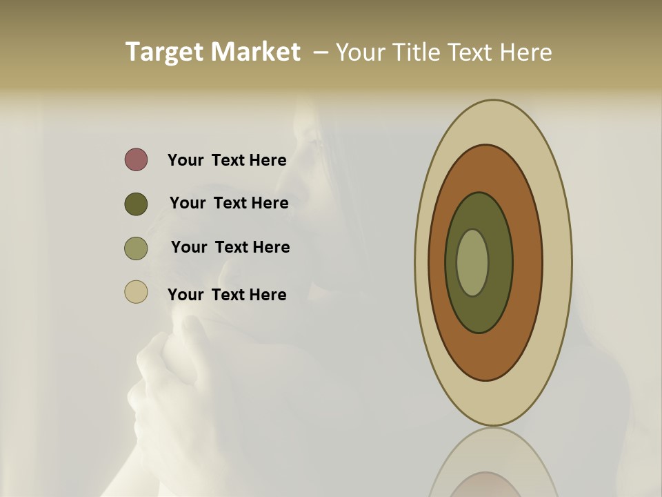 A Woman Holding A Baby In Her Arms PowerPoint Template