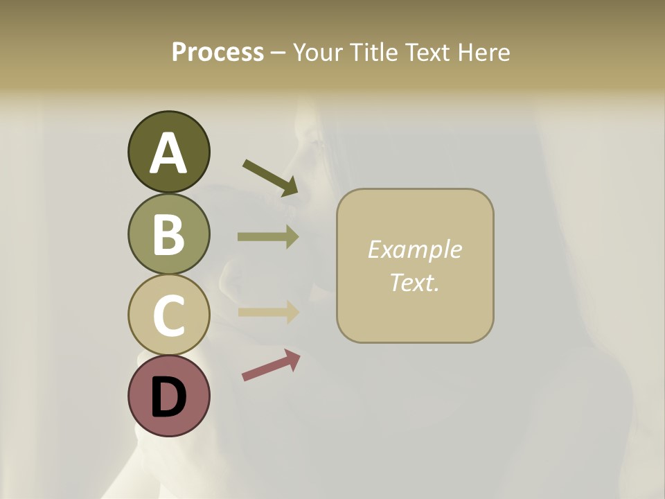 A Woman Holding A Baby In Her Arms PowerPoint Template