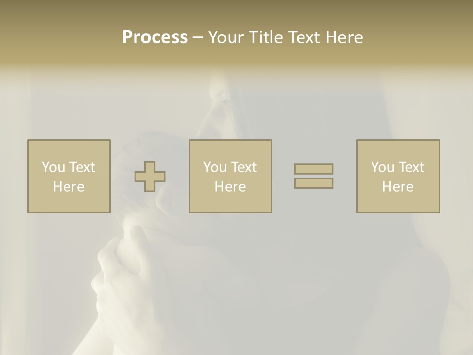 A Woman Holding A Baby In Her Arms PowerPoint Template