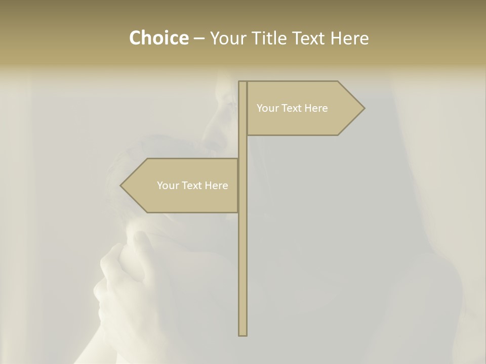 A Woman Holding A Baby In Her Arms PowerPoint Template