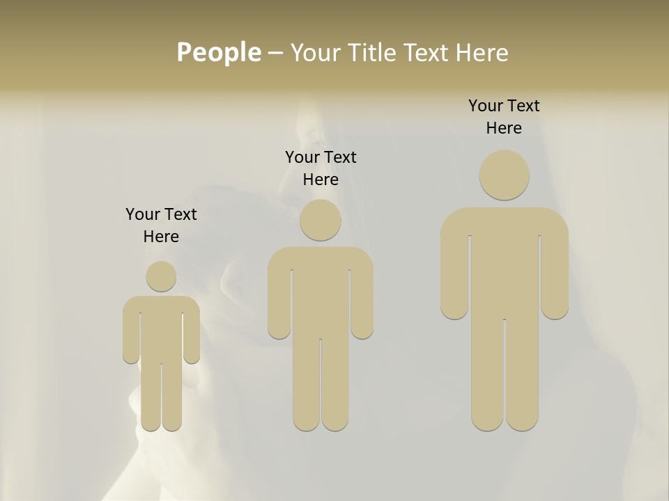 A Woman Holding A Baby In Her Arms PowerPoint Template