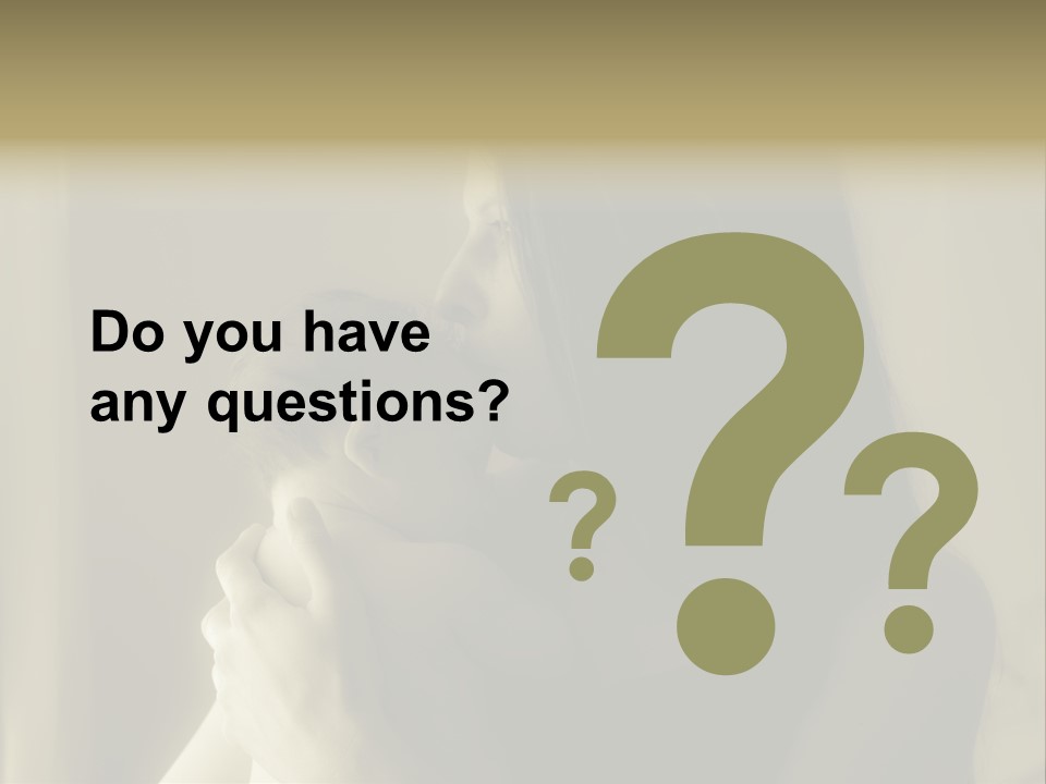 A Woman Holding A Baby In Her Arms PowerPoint Template