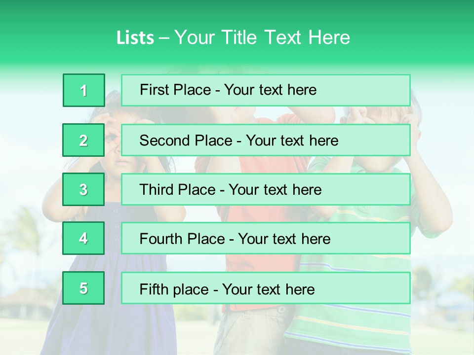 Summertime Smile Green PowerPoint Template