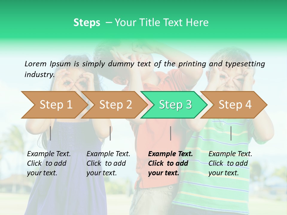 Summertime Smile Green PowerPoint Template