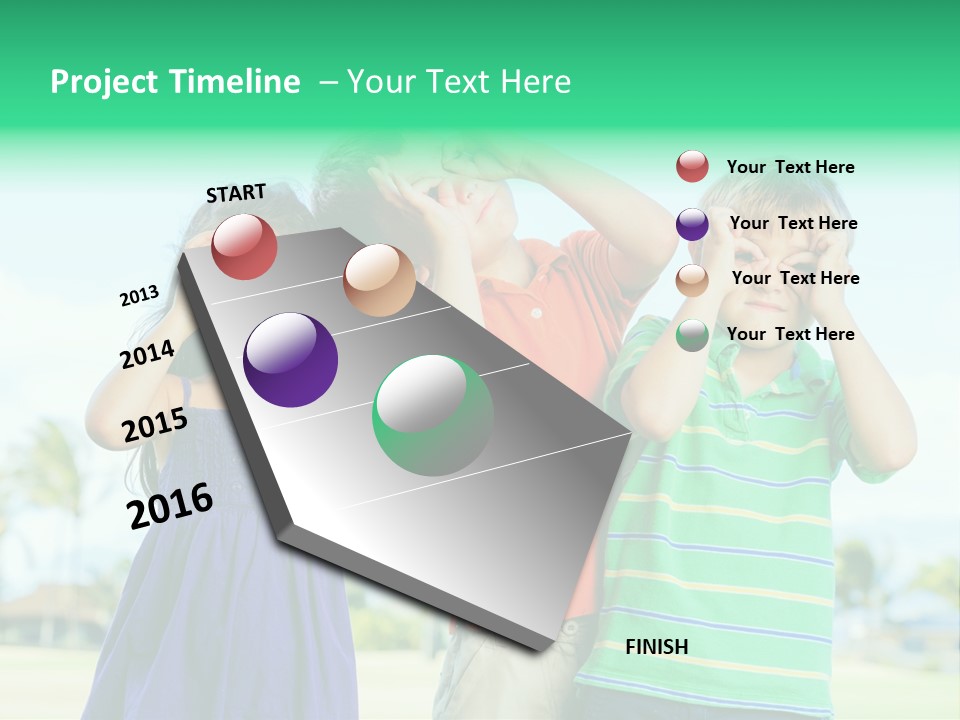 Summertime Smile Green PowerPoint Template