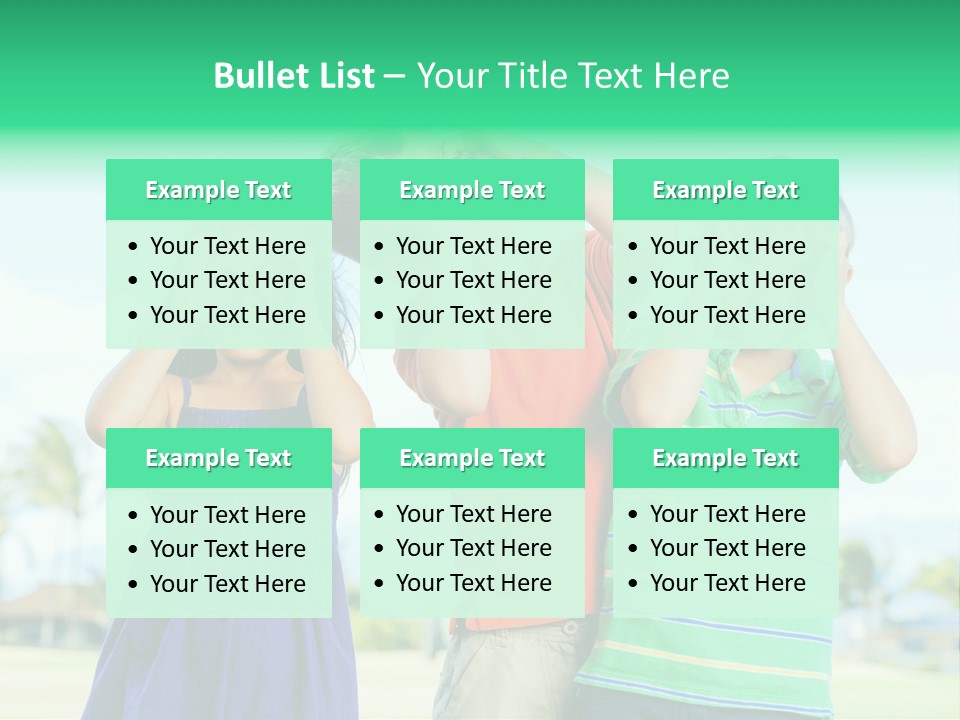 Summertime Smile Green PowerPoint Template