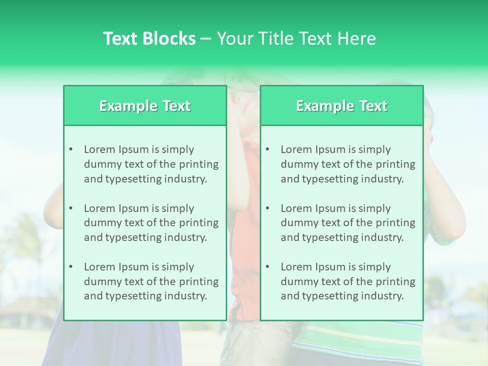 Summertime Smile Green PowerPoint Template