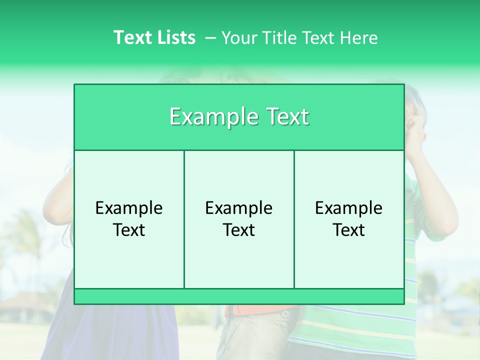 Summertime Smile Green PowerPoint Template