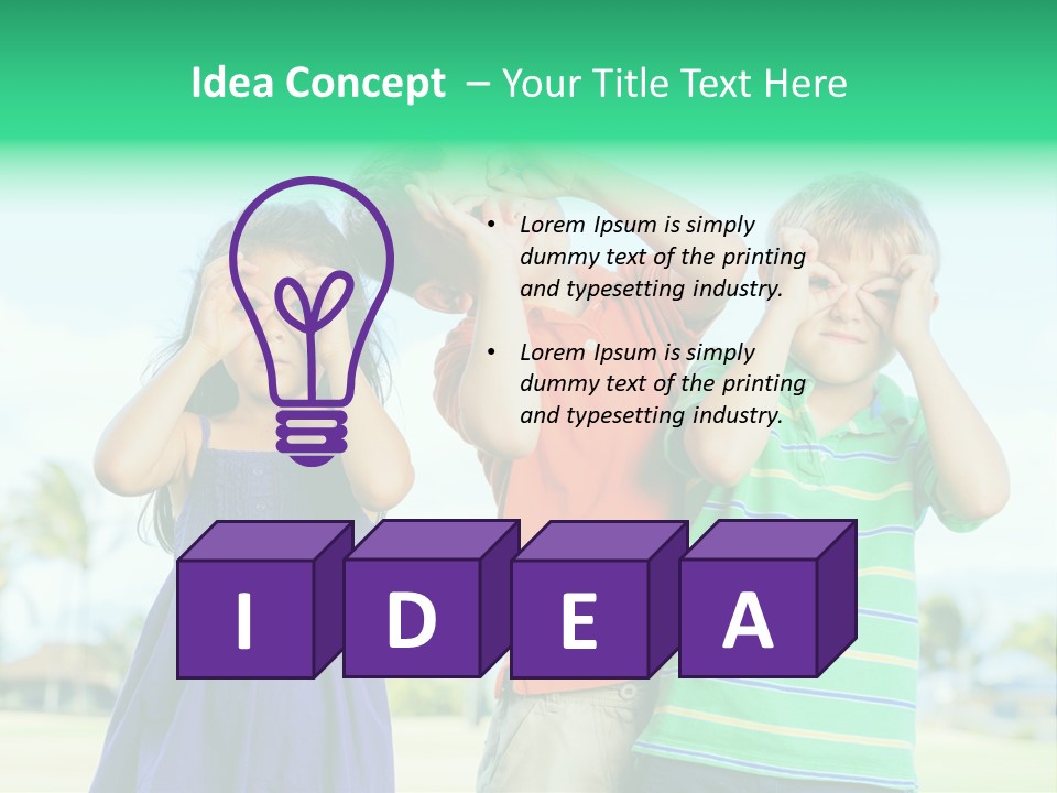 Summertime Smile Green PowerPoint Template