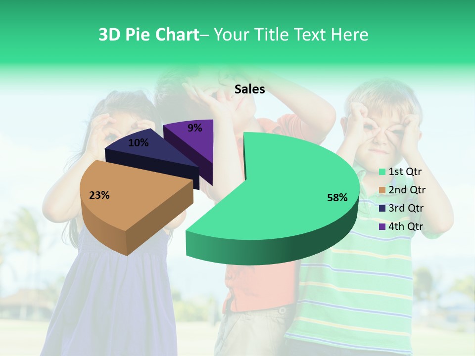 Summertime Smile Green PowerPoint Template