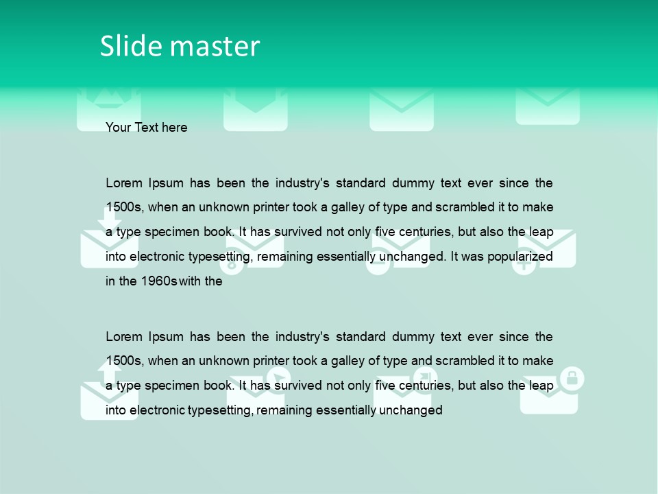 Document Arrow Pictogram PowerPoint Template