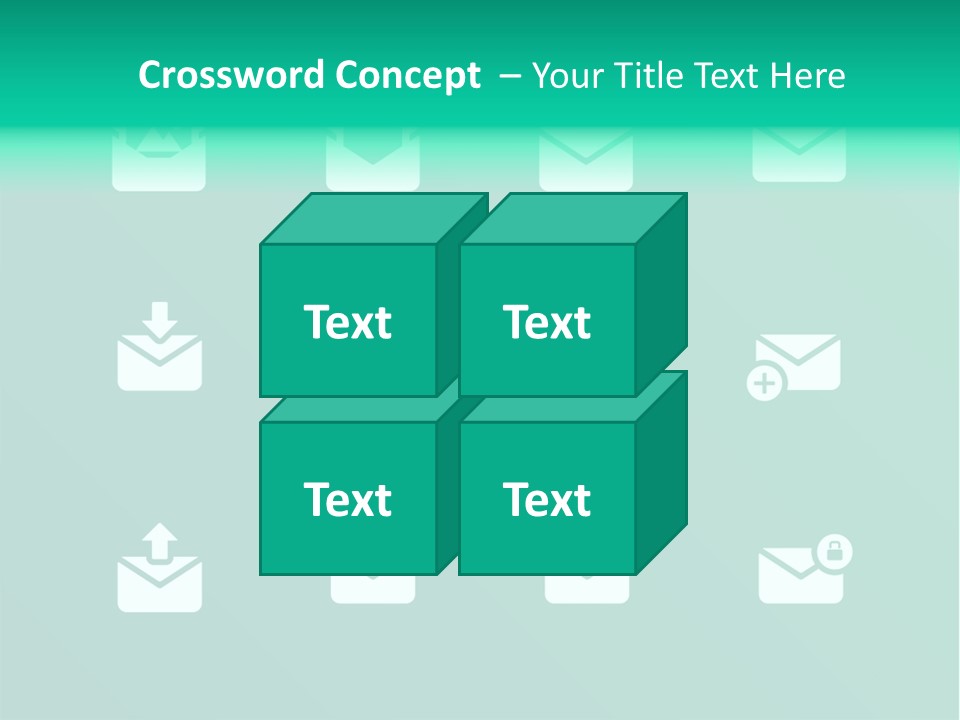 Document Arrow Pictogram PowerPoint Template