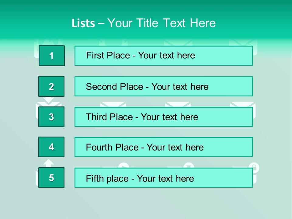 Document Arrow Pictogram PowerPoint Template