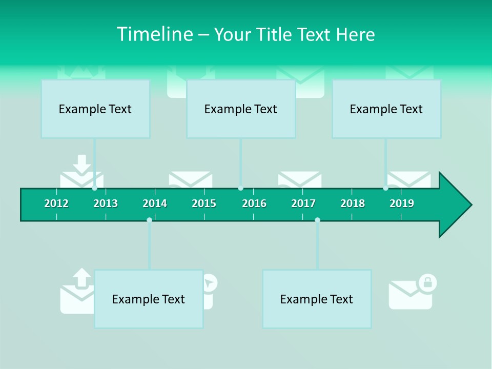Document Arrow Pictogram PowerPoint Template