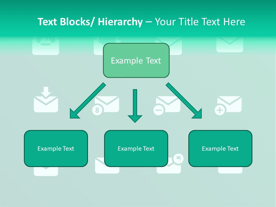 Document Arrow Pictogram PowerPoint Template