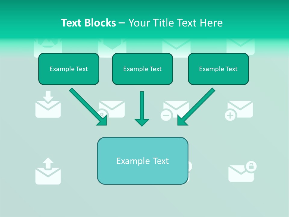 Document Arrow Pictogram PowerPoint Template