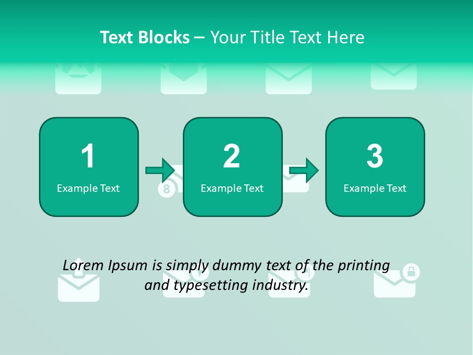 Document Arrow Pictogram PowerPoint Template