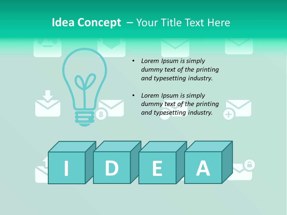 Document Arrow Pictogram PowerPoint Template