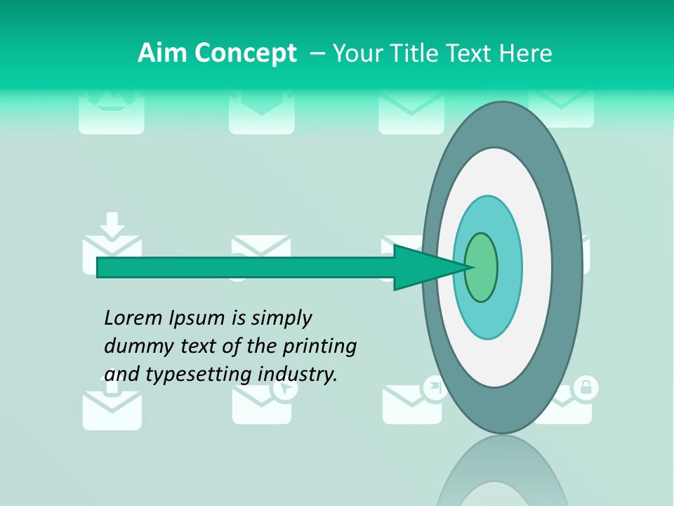 Document Arrow Pictogram PowerPoint Template