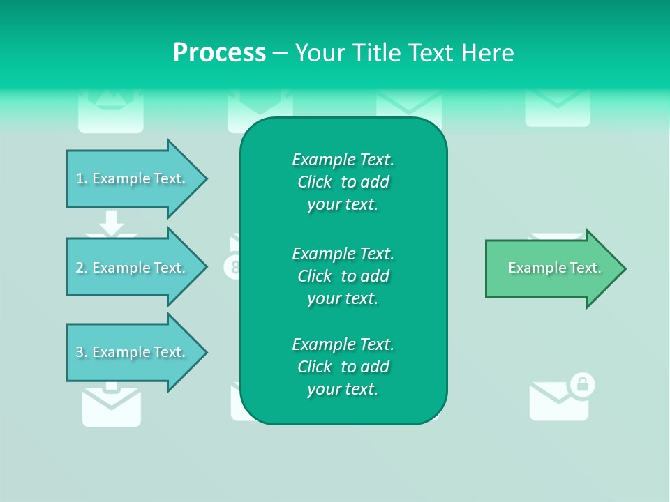 Document Arrow Pictogram PowerPoint Template
