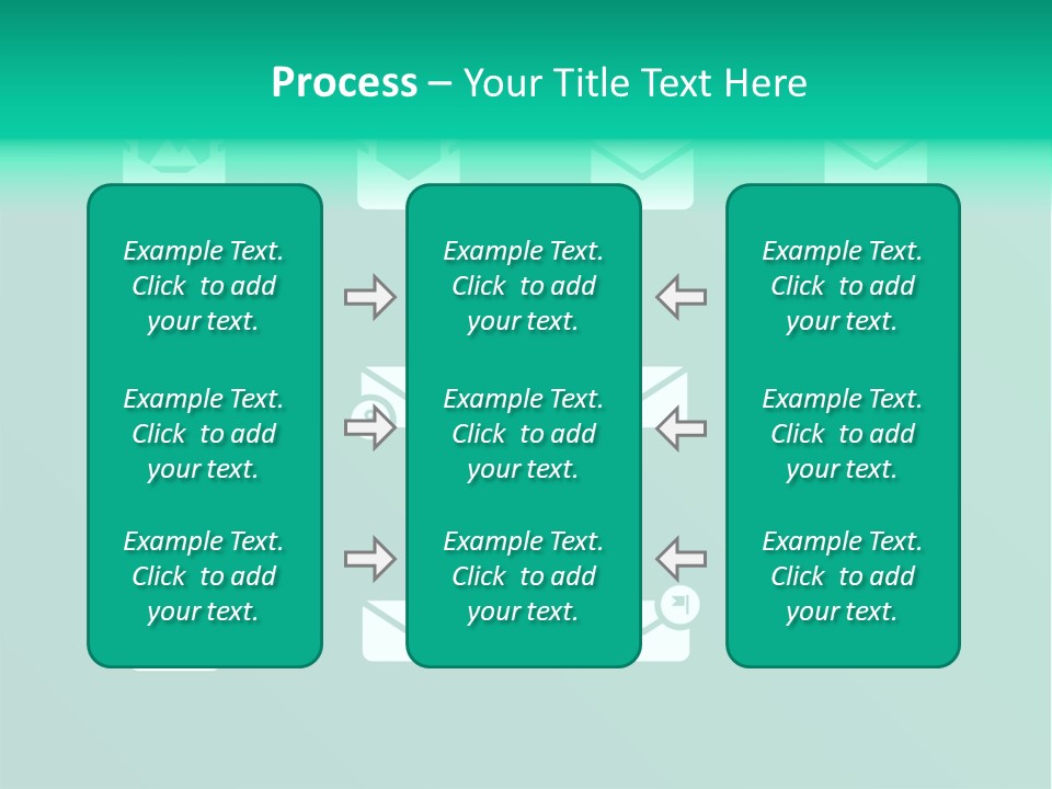 Document Arrow Pictogram PowerPoint Template