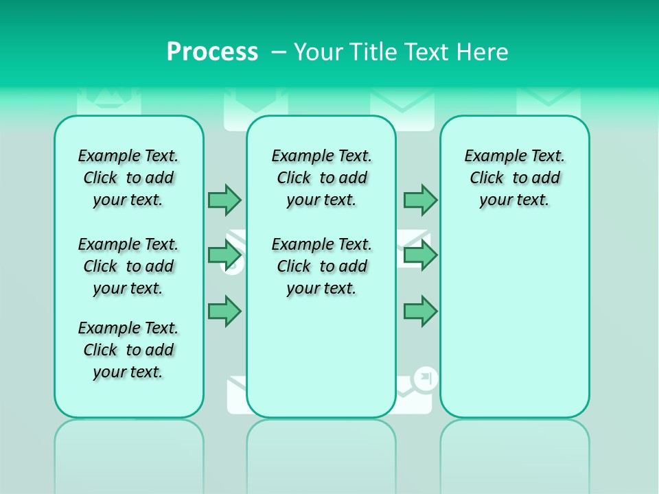 Document Arrow Pictogram PowerPoint Template