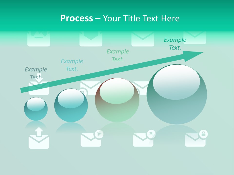 Document Arrow Pictogram PowerPoint Template