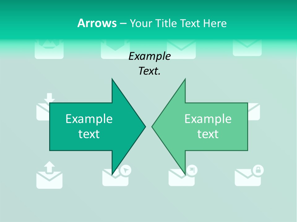 Document Arrow Pictogram PowerPoint Template
