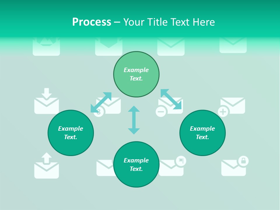 Document Arrow Pictogram PowerPoint Template