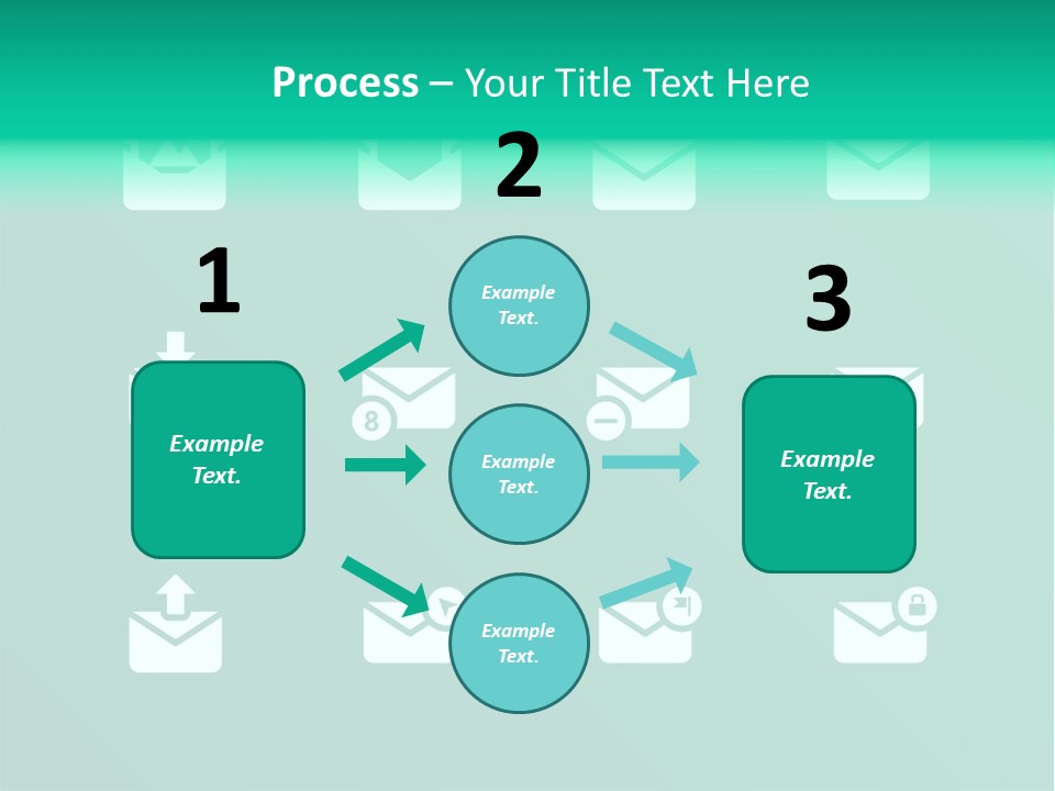 Document Arrow Pictogram PowerPoint Template