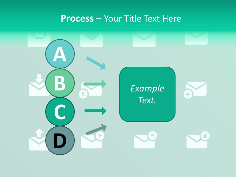 Document Arrow Pictogram PowerPoint Template