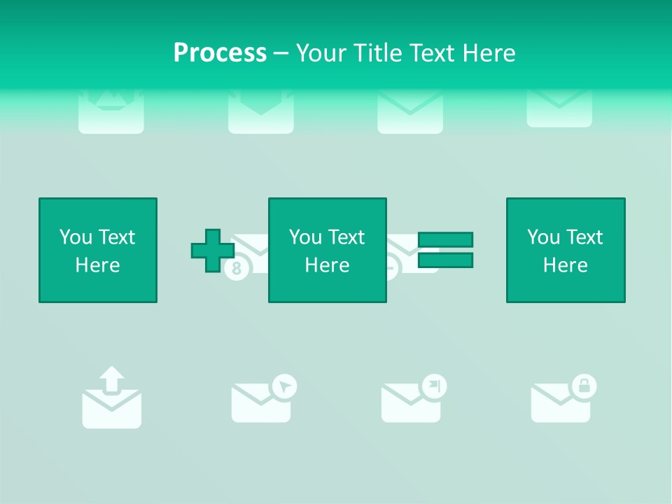 Document Arrow Pictogram PowerPoint Template