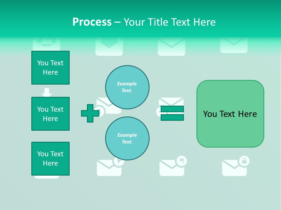 Document Arrow Pictogram PowerPoint Template