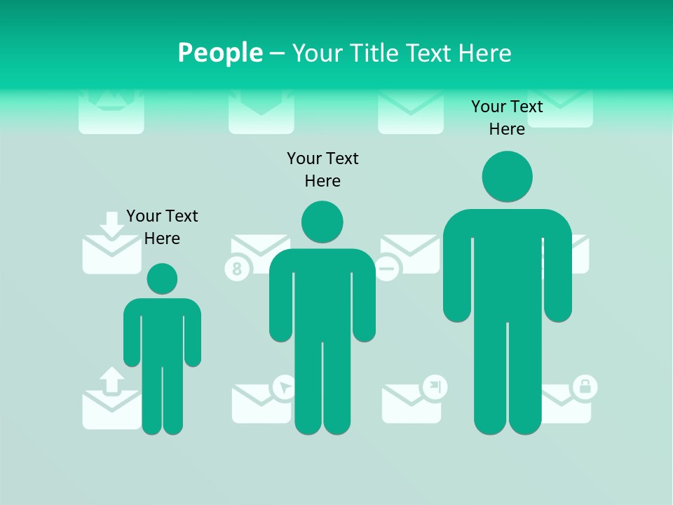 Document Arrow Pictogram PowerPoint Template