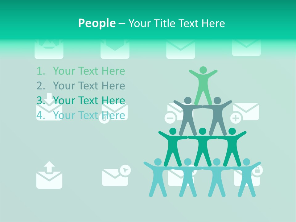 Document Arrow Pictogram PowerPoint Template