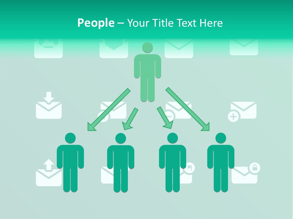 Document Arrow Pictogram PowerPoint Template