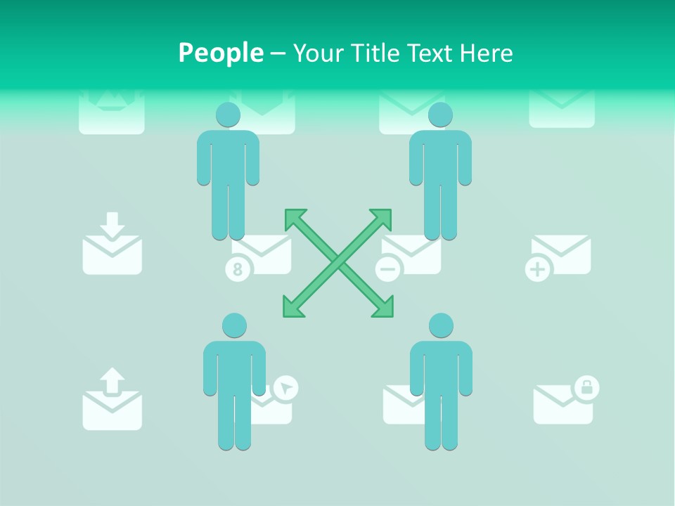 Document Arrow Pictogram PowerPoint Template