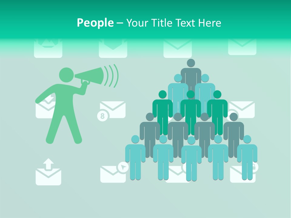 Document Arrow Pictogram PowerPoint Template