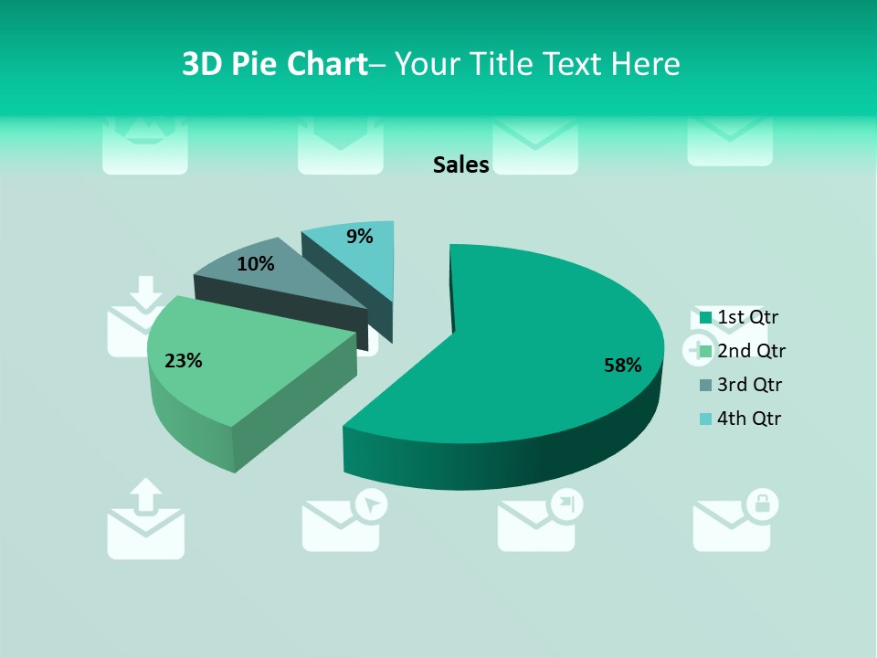 Document Arrow Pictogram PowerPoint Template