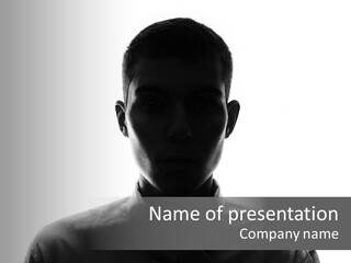 Business Male Person PowerPoint Template