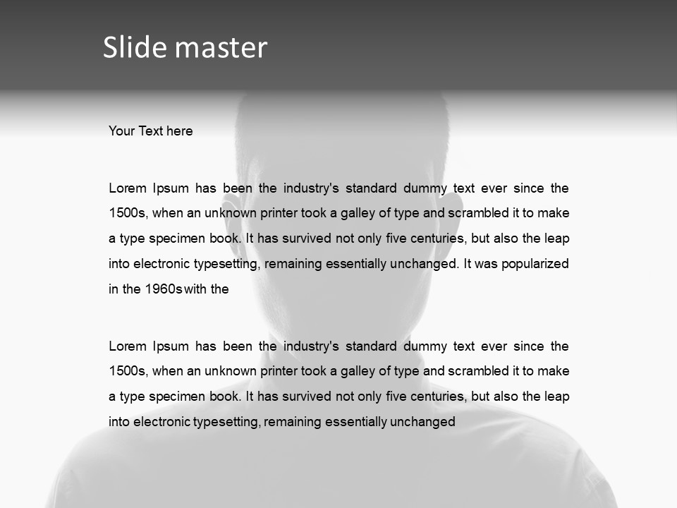 Business Male Person PowerPoint Template