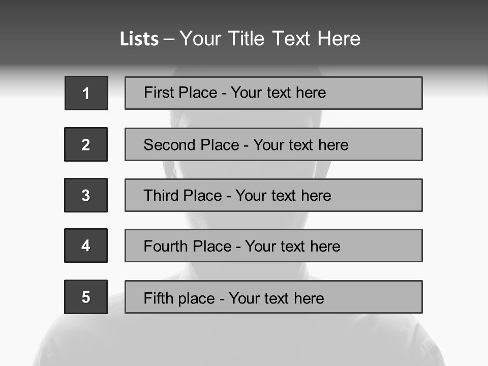Business Male Person PowerPoint Template